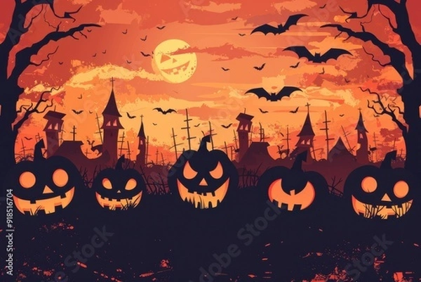 Fototapeta Halloween Background