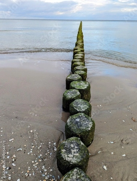 Obraz Wellenbrecher aus Holz 