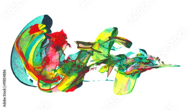 Obraz Abstract mixed media background or texture design  isolated on