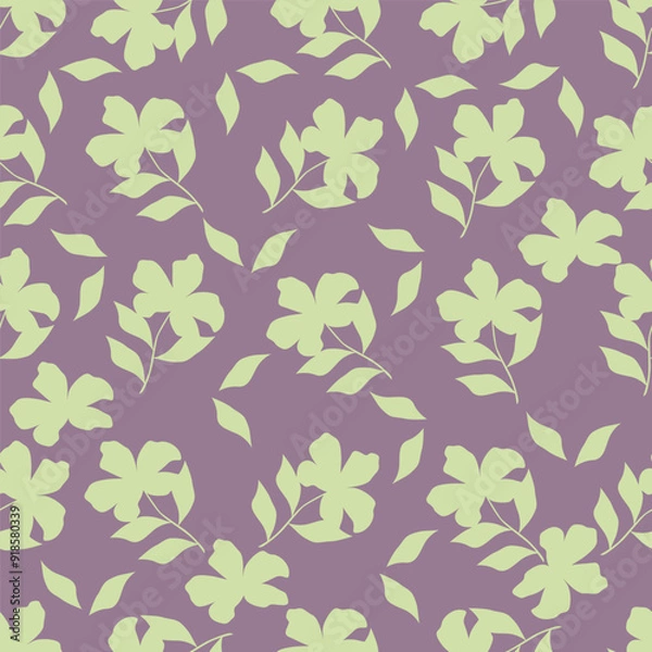 Fototapeta Abstract seamless allover floral chintz pattern design for Textile prints, wallpapers and other decorative projects