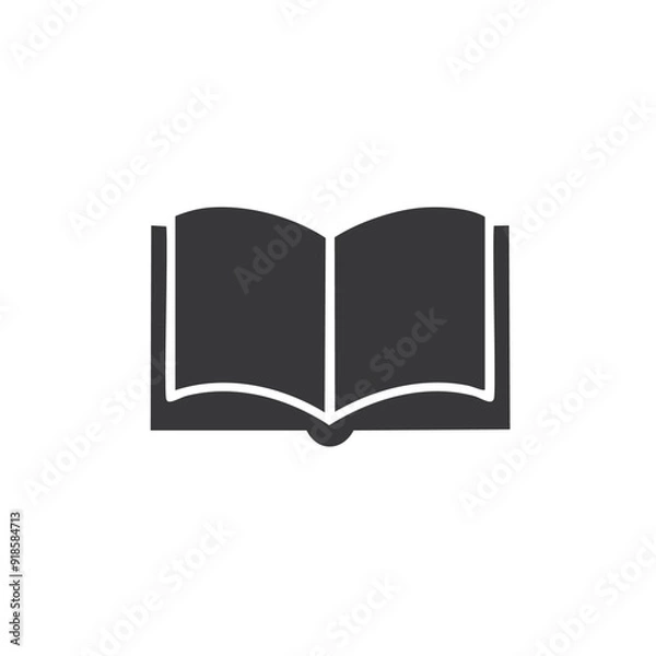 Obraz open book isolated on white background