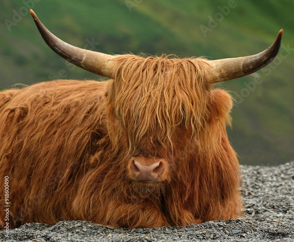 Obraz Brown Highland Horned Cattle