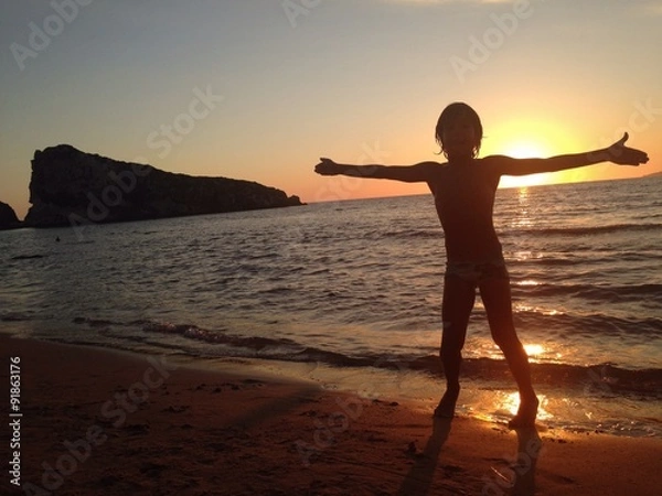 Fototapeta davanti al sole