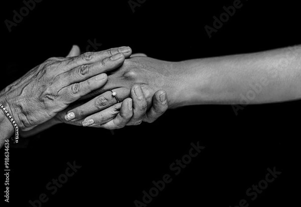 Obraz hands of mother and doughter 