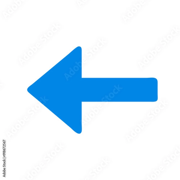 Obraz blue arrow sign