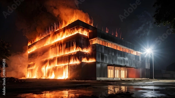 Obraz fire in the house