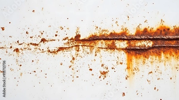 Fototapeta 白い背景に錆の縞模様