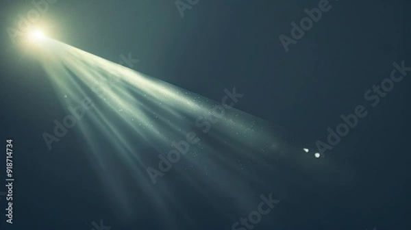 Fototapeta Light Rays and Glowing Particles