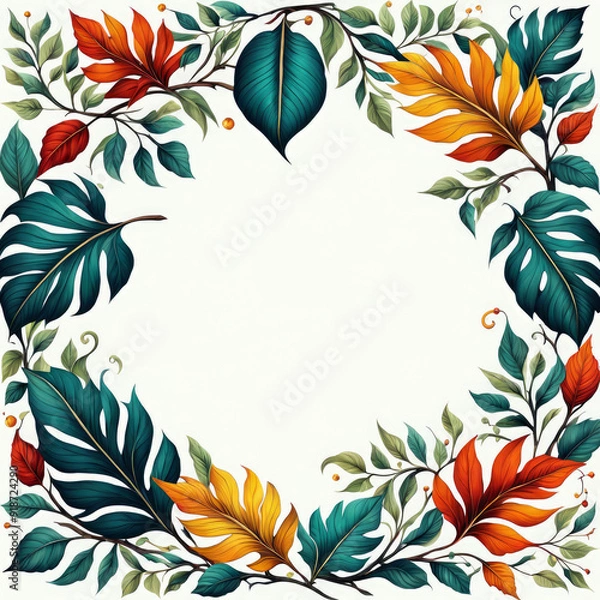 Obraz laurel wreath with ribbon generative IA	