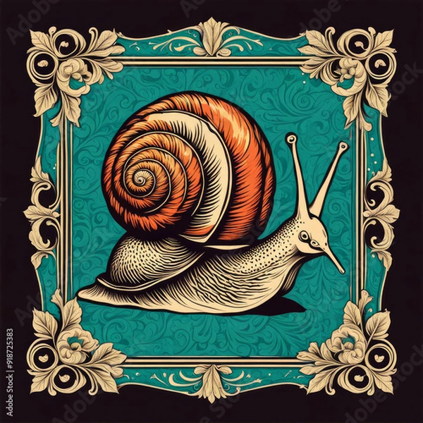 Obraz snail generative IA	