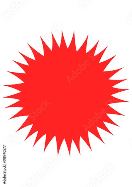 Obraz Splash red icon.