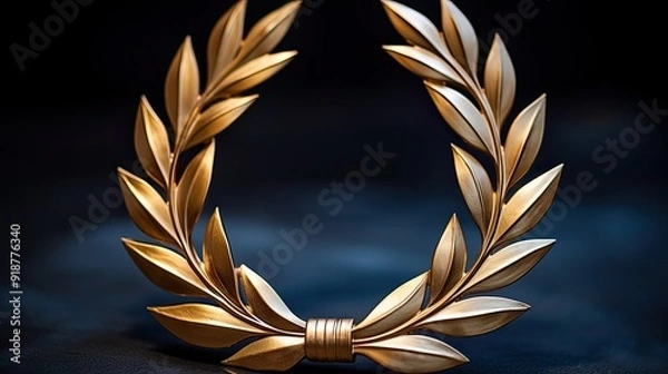Obraz golden laurel wreath 