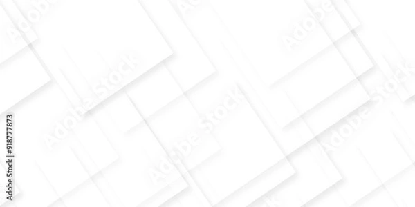 Fototapeta Abstract white diamond triangle layer shape technology creative concept geometric pattern line modern line vector. White and gray abstract technology modern background, template gray light lines.