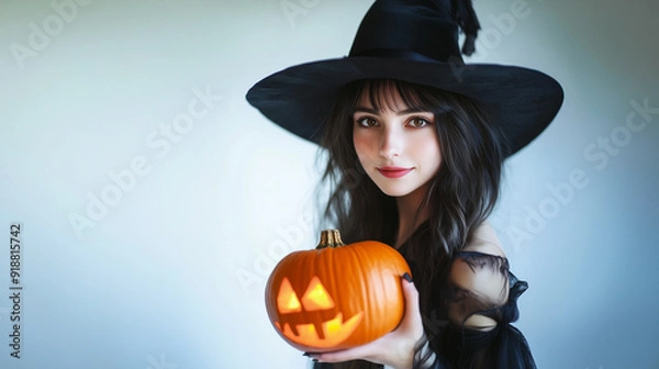 Fototapeta 魔女のコスプレをする女性