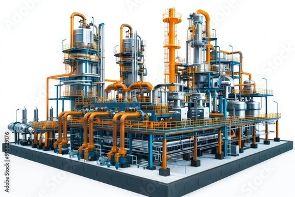 Obraz gas processing plant schematic