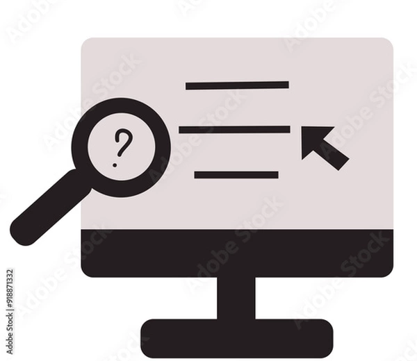 Fototapeta computer icon