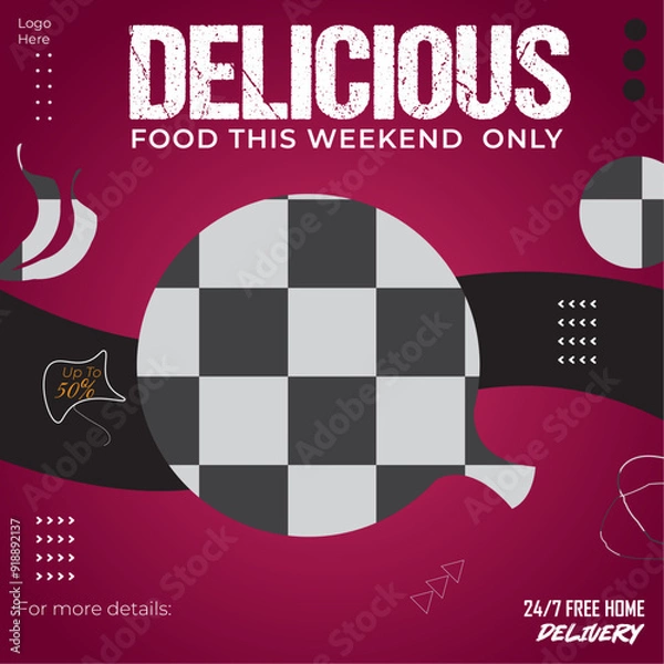 Obraz social media post design.