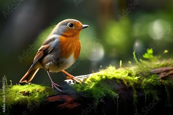 Obraz robin in the grass