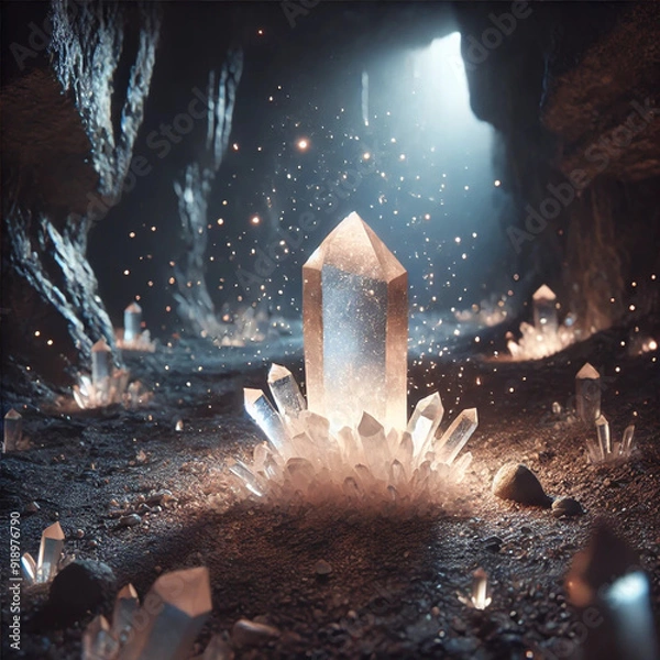 Fototapeta Crystal in cave