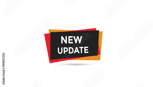 Fototapeta New update button web banner templates. Vector Illustration 
