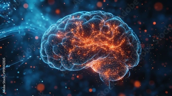 Fototapeta Digital Brain Network