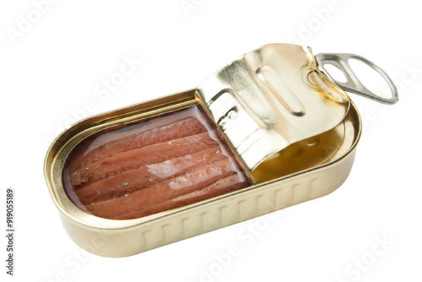 Obraz anchovy's can isolated on transparent background