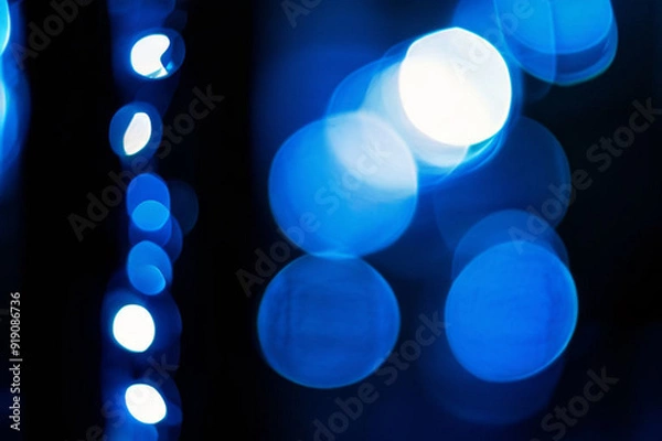 Obraz christmas lights in the city