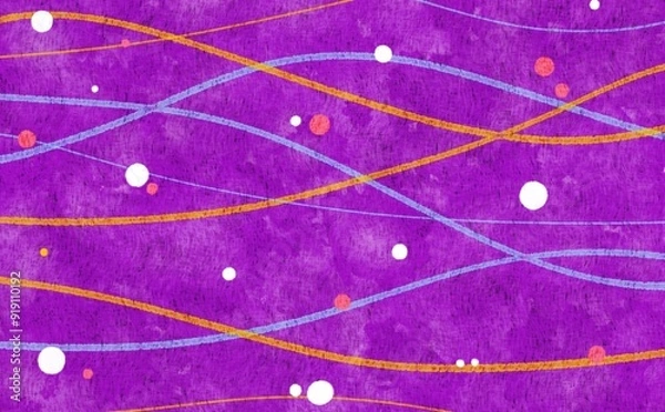 Obraz お祭り屋台の水風船をイメージした背景素材_紫