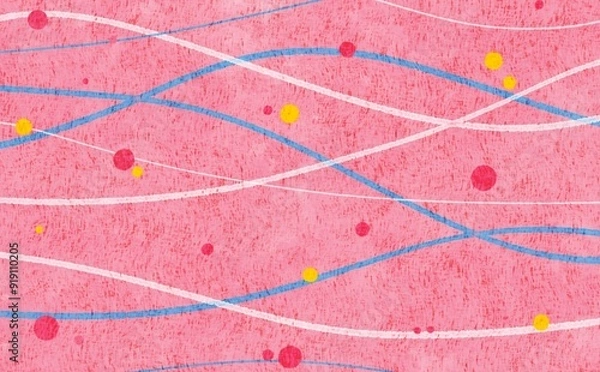 Obraz お祭り屋台の水風船をイメージした背景素材_ピンク