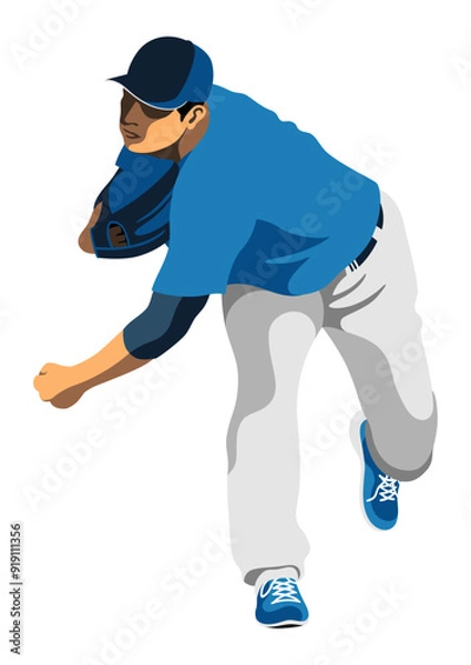 Obraz 野球選手「ピッチャー」