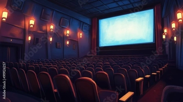 Fototapeta Empty Movie Theater