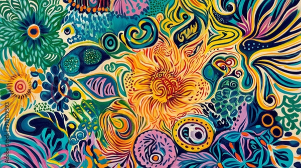 Fototapeta "Colorful Currents"