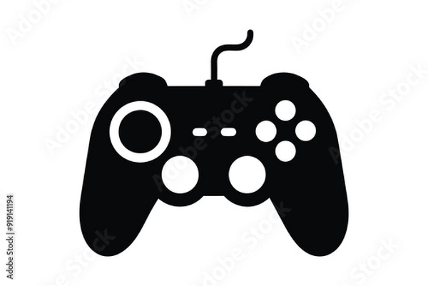Fototapeta Video Game Controller silhouette Illustration Background