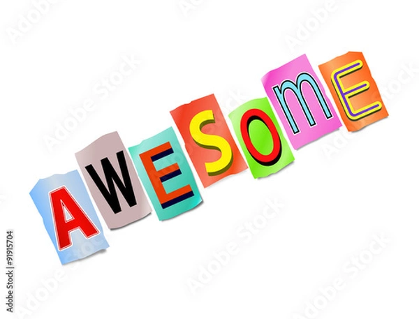 Fototapeta Awesome concept.
