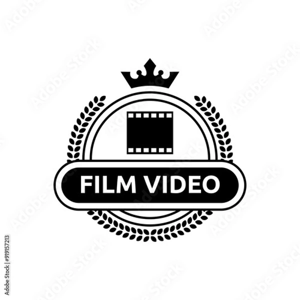 Fototapeta Cinema Logo Vector Template Isolated On White Background
