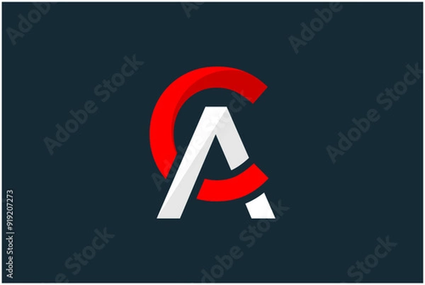 Obraz Initial AC  Logo Design Vector