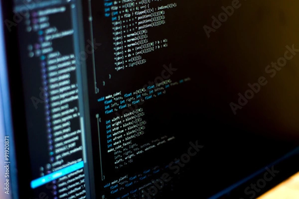 Fototapeta Darmowy kod licencyjny z github / C Code Style