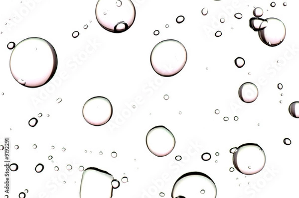 Fototapeta clear drops of water on abstract background