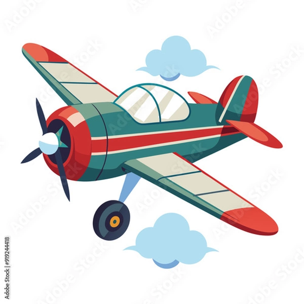 Obraz airplane isolated on white