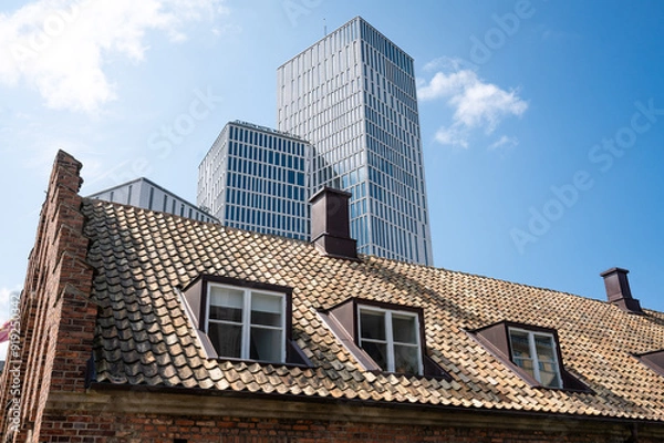 Obraz old and modern architecture 