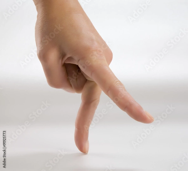 Obraz Hand finger walking