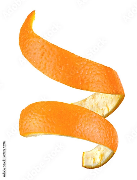 Obraz Spiral orange peel isolated