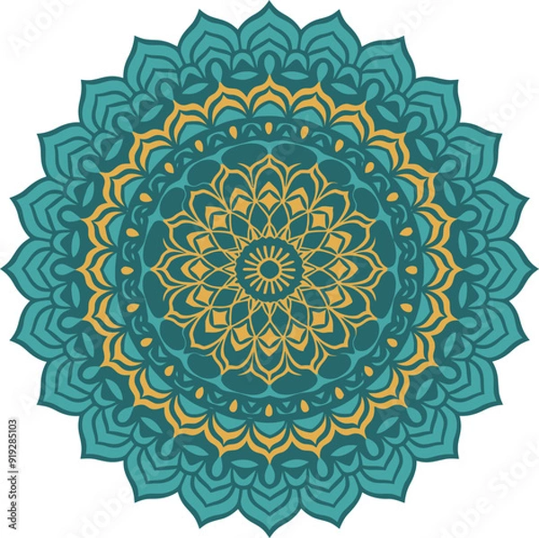 Obraz Elegant colorful mandala design 