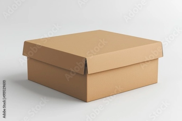 Fototapeta Paper Box Mockup A4 on isolated background created with Generative AI
