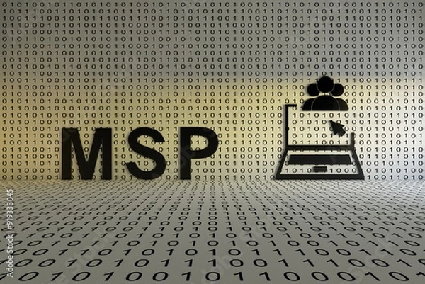 Fototapeta MSP concept text sunlight 3D illustration