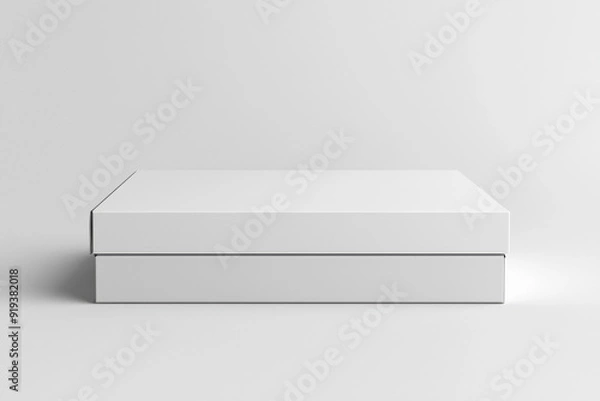 Fototapeta Paper Box Mockup A4 on isolated background created with Generative AI