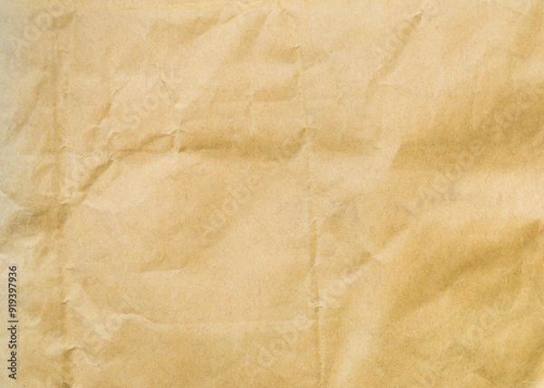 Fototapeta Blank old brown paper texture background, empty brown paper pattern background