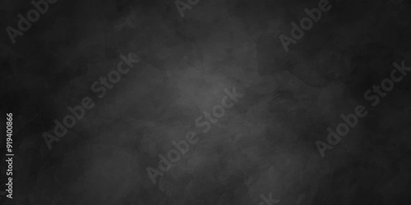 Fototapeta abstract black and gray grunge velvet textrue. mordern design in monochrome plaster retro grunge surface in dark tone. overley, vintage, paper textrue, vector art, illustration.	