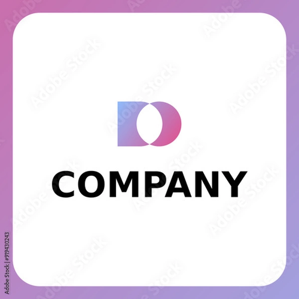 Obraz Elegant Letter D Logo