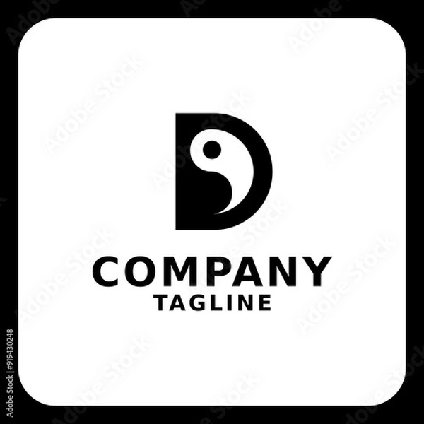 Obraz Elegant Letter D Logo